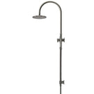 Side Meir Gooseneck Shower Set with 200mm rose, Single-Function Hand Shower Shadow MZ0904-R-PVDGM - The Blue Space