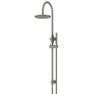 Meir Gooseneck Shower Set with 200mm rose, Single-Function Hand Shower Shadow MZ0904-R-PVDGM - The Blue Space