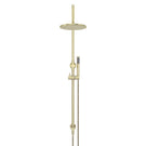 Front Meir Gooseneck Shower Set with 200mm rose, Single-Function Hand Shower Tiger Bronze MZ0904-R-PVDBB - The Blue Space