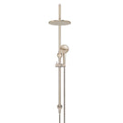 Front Meir Gooseneck Shower Set with 200mm Rose, Three-Function Hand Shower Champagne MZ0904-CH - The Blue Space