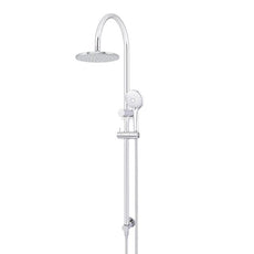 Meir Gooseneck Shower Set with 200mm Rose, Three-Function Hand Shower Chrome MZ0904-C - The Blue Space