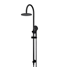 Meir Gooseneck Shower Set with 200mm Rose, Three-Function Hand Shower Matte Black MZ0904 - The Blue Space