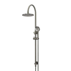 Meir Gooseneck Shower Set with 200mm Rose, Three-Function Hand Shower Shadow MZ0904-PVDGM - The Blue Space