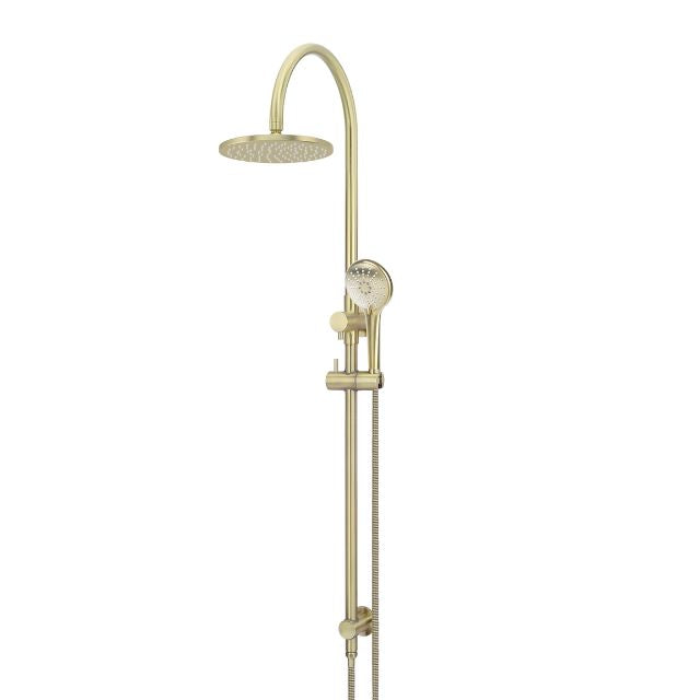 Meir Gooseneck Shower Set with 200mm Rose, Three-Function Hand Shower Tiger Bronze MZ0904-PVDBB - The Blue Space