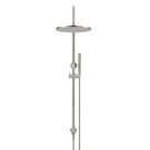 Front Meir Gooseneck Shower Set with 300mm Rose, Single Function Hand Shower Brushed Nickel MZ0906-R-PVDBN - The Blue Space