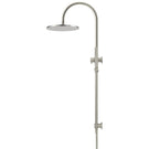 Side Meir Gooseneck Shower Set with 300mm Rose, Single Function Hand Shower Brushed Nickel MZ0906-R-PVDBN - The Blue Space