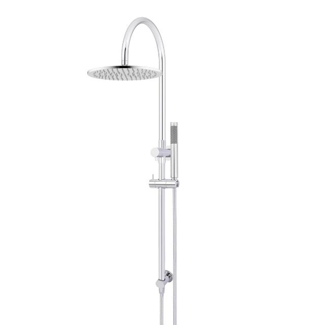 Meir Gooseneck Shower Set with 300mm rose, Single-Function Hand Shower Chrome MZ0906-R-C - The Blue Space