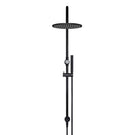 Front Meir Gooseneck Shower Set with 300mm rose, Single-Function Hand Shower Matte Black MZ0906-R - The Blue Space