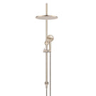 Front Meir Gooseneck Shower Set with 300mm rose, Three-Function Hand Shower Champagne MZ0906-CH - The Blue Space