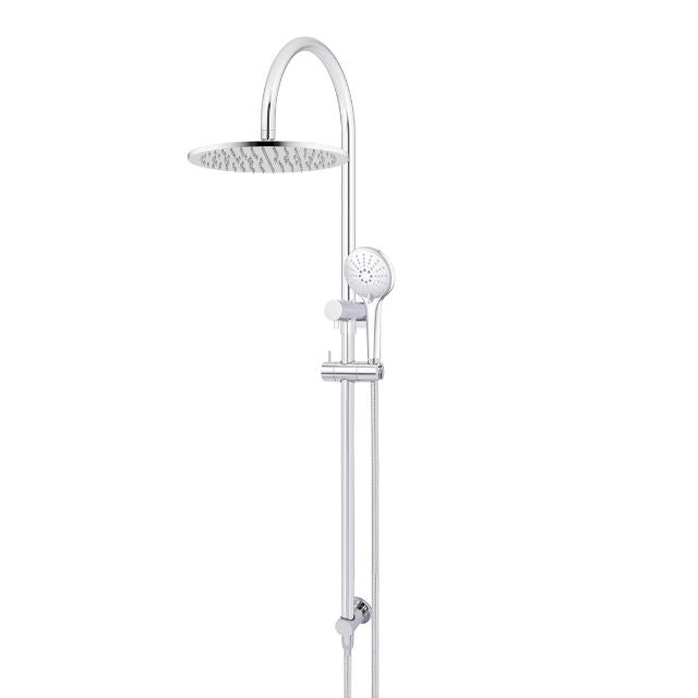 Meir Gooseneck Shower Set with 300mm rose, Three-Function Hand Shower Chrome MZ0906-C - The Blue Space