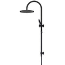 Side Meir Gooseneck Shower Set with 300mm rose, Three-Function Hand Shower Matte Black MZ0906 - The Blue Space