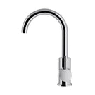 Side Meir Round Gooseneck Basin Mixer with Cold Start Chrome MB17-C - The Blue Space