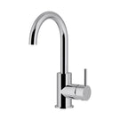 Meir Round Gooseneck Basin Mixer with Cold Start Chrome MB17-C - The Blue Space