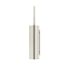 Meir Round Toilet Brush and Holder Brushed Nickel MTO02N-R-PVDBN - The Blue Space