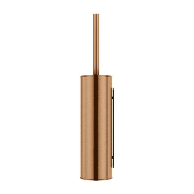Meir Round Toilet Brush and Holder Lustre Bronze MTO02N-R-PVDBZ - The Blue Space