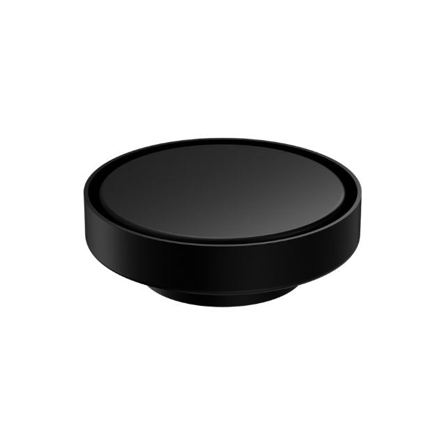 Nero 130mm Round Tile Insert Floor Waste 80mm Outlet Matte Black NRFW004MB - The Blue Space