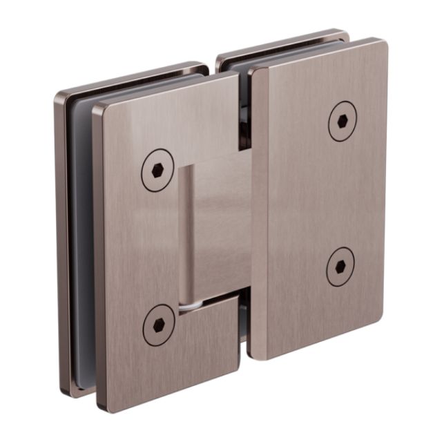 Nero 180 Degree Glass to Glass Shower Hinge Brushed Bronze