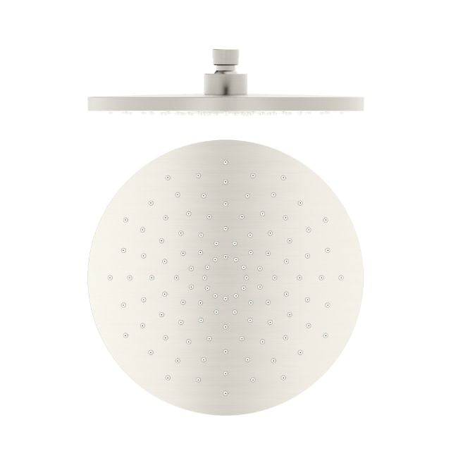 Nero 250mm ABS Round Shower Head Brushed Nickel NR508088BN - The Blue Space