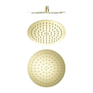 Nero 250mm Round Stainless Steel Shower Head 4 Star Rating Brushed Gold NR507036BG - The Blue Space