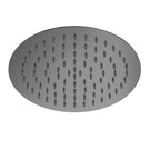 Buy Online Nero 250mm Round Stainless Steel Shower Head 4 Star Rating Gun Metal NR507036GM - The Blue Space