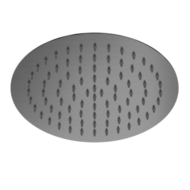 Buy Online Nero 250mm Round Stainless Steel Shower Head 4 Star Rating Gun Metal NR507036GM - The Blue Space