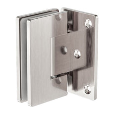 Nero 90 Degree Glass to Wall Shower Hinge 10mm Glass Brushed Nickel NRSH101aBN - The Blue Space