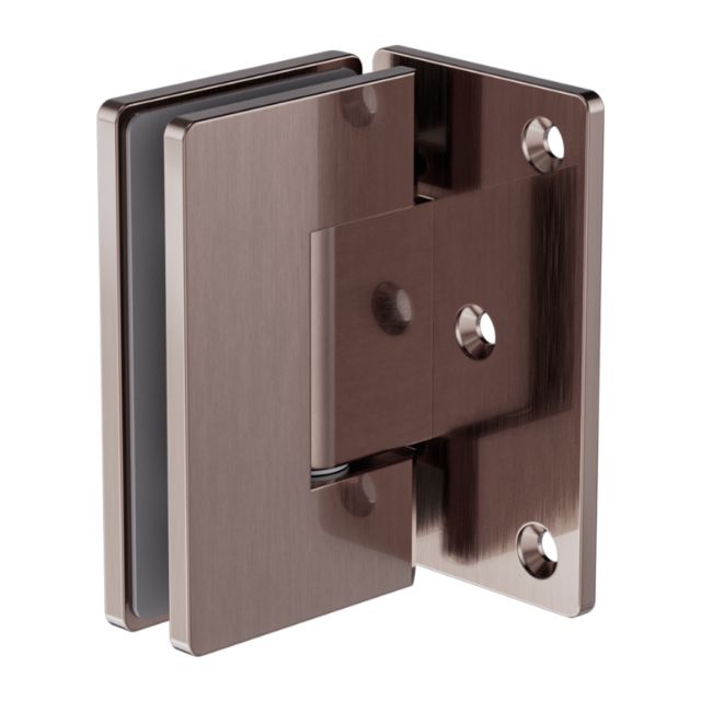 Nero 90 Degree Glass to Wall Shower Hinge Brushed Bronze