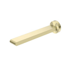Nero Bianca Fixed Basin/Bath Spout Only 240mm Brushed Gold NR321503bBG - The Blue Space