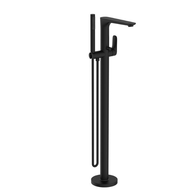 Nero Bianca Freestanding Bath Mixer With Hand Shower Matte Black NR321503aMB - The Blue Space