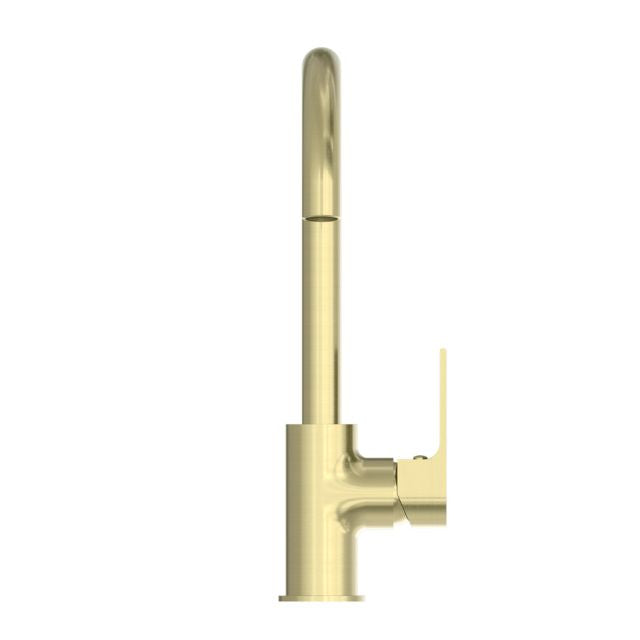 Buy Nero Bianca Kitchen Mixer Gooseneck Spout Brushed Gold NR321506BG - The Blue Space