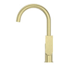 Buy Online Nero Bianca Kitchen Mixer Gooseneck Spout Brushed Gold NR321506BG - The Blue Space