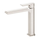 Nero Bianca Mid Tall Basin Mixer Brushed Nickel NR321501dBN - The Blue Space
