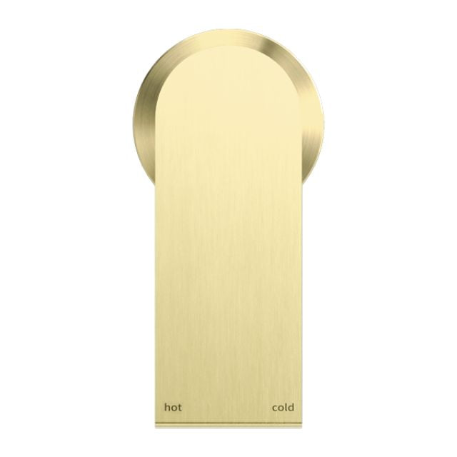 Buy Online Nero Bianca Shower Mixer 60mm Plate Brushed Gold NR321511HBG - The Blue Space