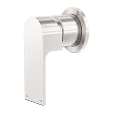 Nero Bianca Shower Mixer 60mm Plate Brushed Nickel NR321511HBN - The Blue Space