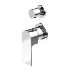 Nero Bianca Shower Mixer With Diverter Separate Back Plate Chrome NR321511GCH -  The Blue Space