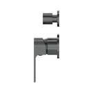 Buy Nero Bianca Shower Mixer With Diverter Separate Back Plate Gun Metal NR321511GGM - The Blue Space