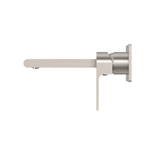 Buy Online Nero Bianca Wall Basin/Bath Mixer 230mm Brushed Nickel NR321510BBN - The Blue Space