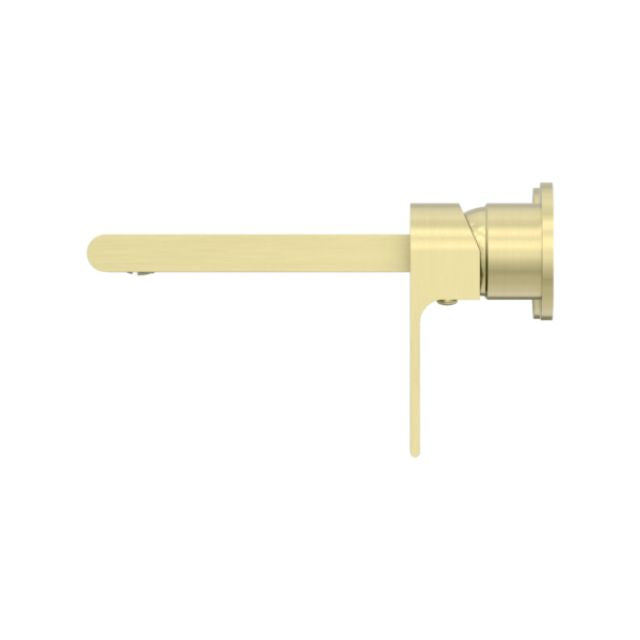 Buy Online Nero Bianca Wall Basin/Bath Mixer Separate Back Plate 187mm Brushed Gold NR321510EBG - The Blue Space