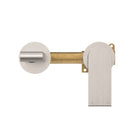Buy Nero Bianca Wall Basin/Bath Mixer Separate Back Plate 187mm Brushed Nickel NR321510EBN - The Blue Space