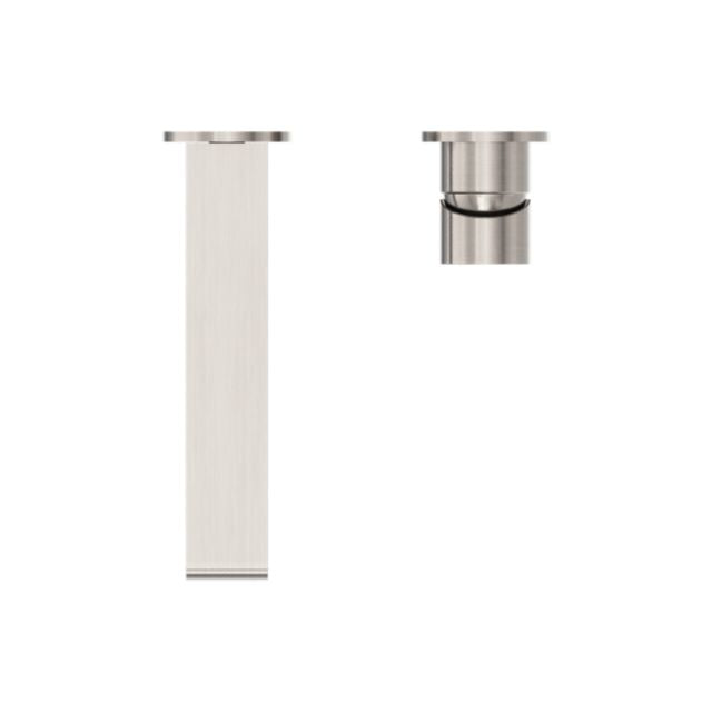 Buy Now Nero Bianca Wall Basin/Bath Mixer Separate Back Plate 187mm Brushed Nickel NR321510EBN - The Blue Space
