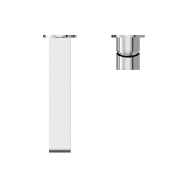 Buy Online Nero Bianca Wall Basin/Bath Mixer Separate Back Plate 230mm Chrome NR321510FCH - The Blue Space