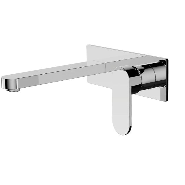 Nero Ecco Wall Basin/Bath Mixer Chrome NR301310aCH - The Blue Space