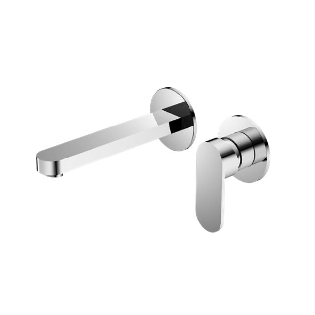 Nero Ecco Wall Basin/Bath Mixer Separate Back Plate Chrome NR301310bCH - The Blue Space