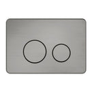 Front Nero In Wall Toilet Push Plate - Graphite NRPL001GR - The Blue Space