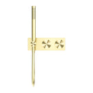 Front Nero Kara Progressive Shower System Brushed Gold NR271903CBG - The Blue Space