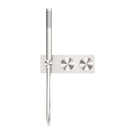 Front Nero Kara Progressive Shower System Brushed Nickel NR271903CBN - The Blue Space