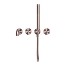 Front Nero Kara Progressive Shower System Separate Plate With Spout 230mm Brushed Bronze NR271903B230BZ - The Blue Space