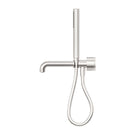 Side Nero Kara Progressive Shower System Separate Plate With Spout 230mm Brushed Nickel NR271903B230BN - The Blue Space