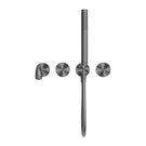 Front Nero Kara Progressive Shower System Separate Plate With Spout 230mm Gun Metal NR271903B230GM - The Blue Space