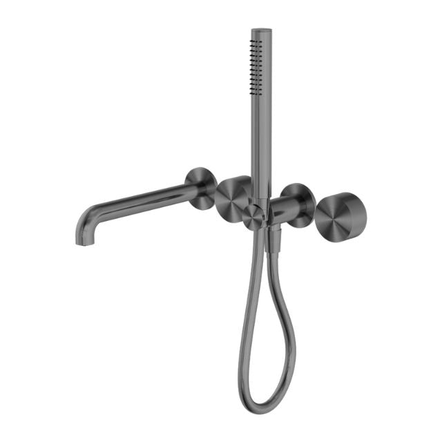 Nero Kara Progressive Shower System Separate Plate With Spout 230mm Gun Metal NR271903B230GM - The Blue Space